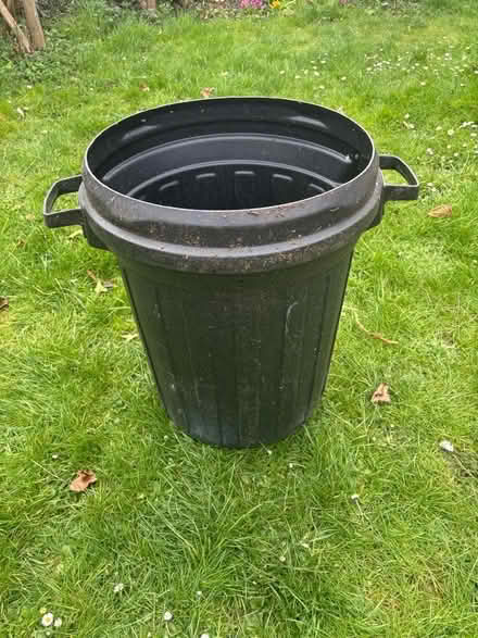 Photo of free Black cylindrical bin large (Shenley Brook End MK5) #1