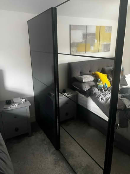 Photo of free IKEA double black wardrobe (WD3) #3
