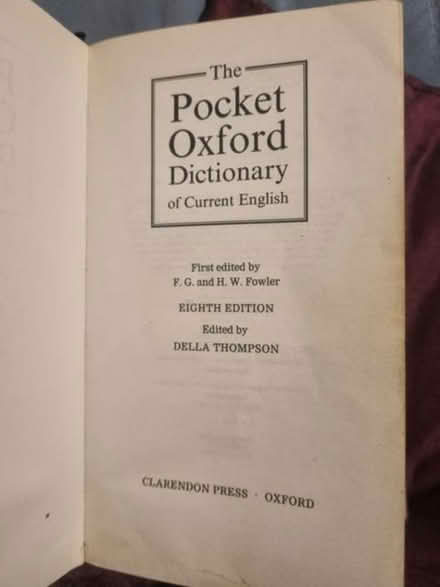 Photo of free Pocket Oxford Dictionary (Enfield EN3) #2