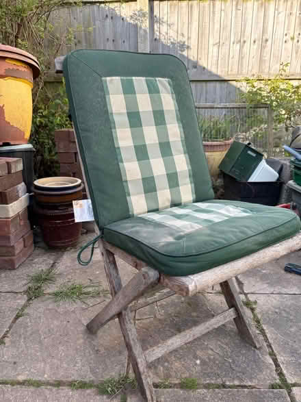 Photo of free Wooden garden chairs (Great Sutton) #2