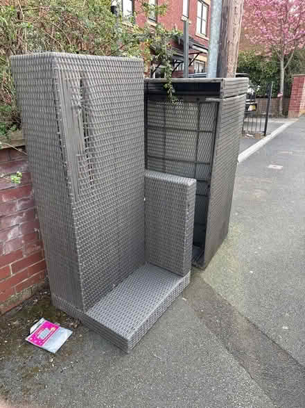 Photo of free Rattan garden set (damaged) (Bramley LS13) #1