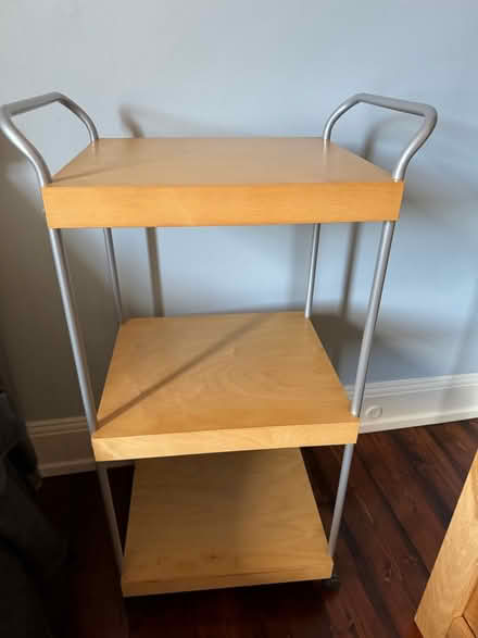 Photo of free Wooden shelving unit (G12, West End, Glasgow) #1