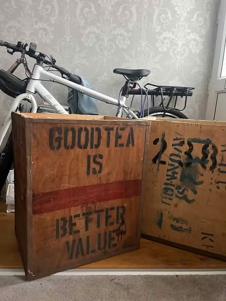 Photo of free 2 Tea chests (SE25 5) #1