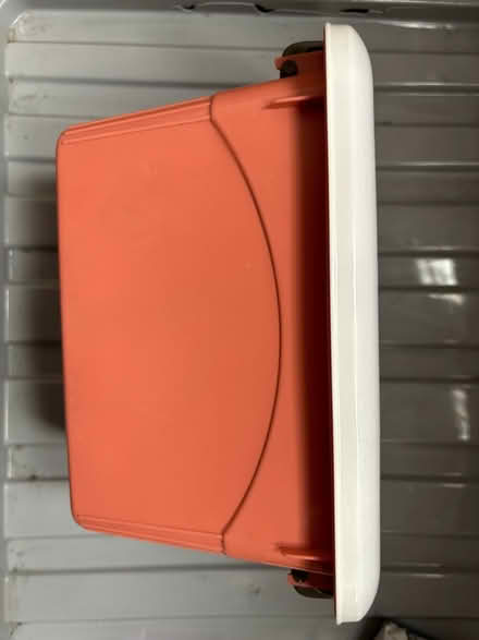 Photo of free Small red plastic storage box (Castle, CW8) #3