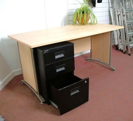 Photo of free Office desk with filing and drawer space under 147 cm wide (Burgess Hill RH15) #2