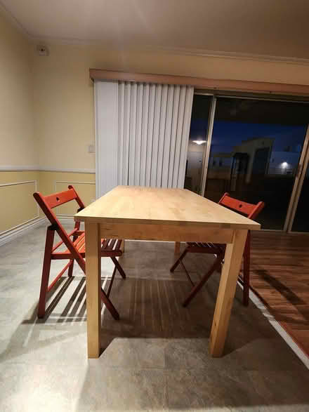 Photo of free Twin bedframe and table and chairs (pasadena) #2