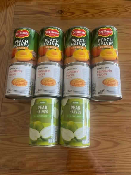 Photo of free Tinned fruit (peach, mandarin, pear) (New Brighton CH45) #1