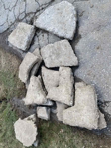 Photo of free Old concrete patio stones/ landfill (Bloor/ The West Mall) #1