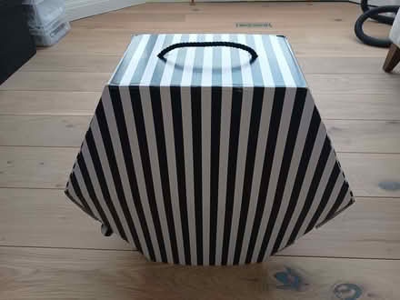 Photo of free M&S Stripy Hat Box. Cardboard. Still sturdy. (Risinghurst OX3) #2