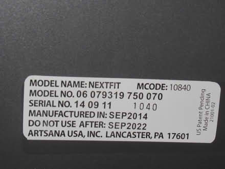 Photo of free Baby Car Seat (Cupertino De anza) #3