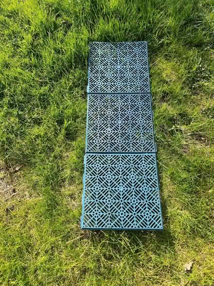 Photo of free Bag of clip-together grass mats. 30x25 plastic. (Barleybank G66) #1