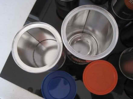 Photo of free 34 Metal Coffee Tins + Lids (washed & clean) (North City NR3) #2