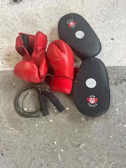 Photo of free Boxing gloves, pads and jump rope (Dublin 11) #1