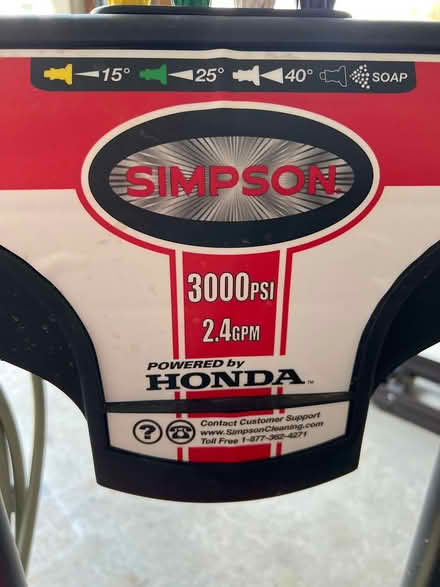 Photo of free Power washer, Honda motor (Milford, Ohio) #3