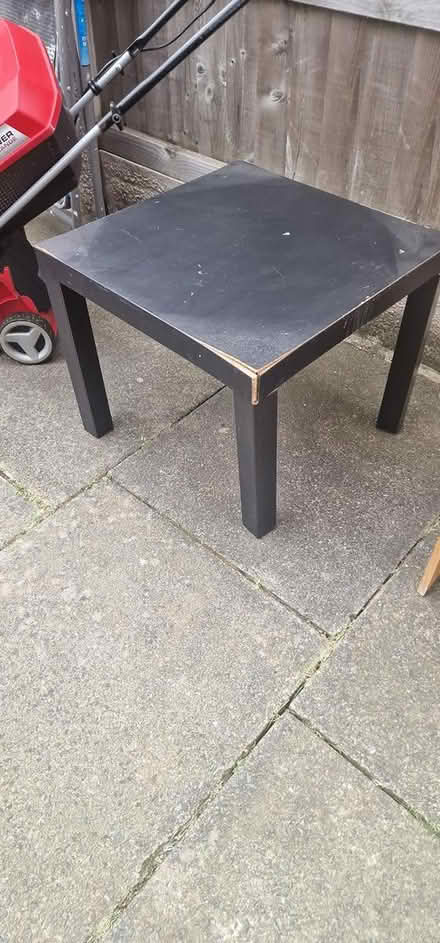 Photo of free small balck table (144 old lane leeds LS11) #2