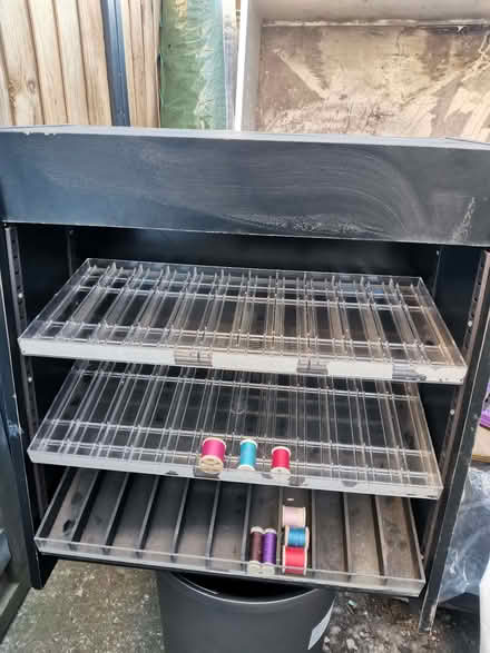 Photo of free Black Wood shelf unit Ex Retail display (Huntingdon PE29) #1