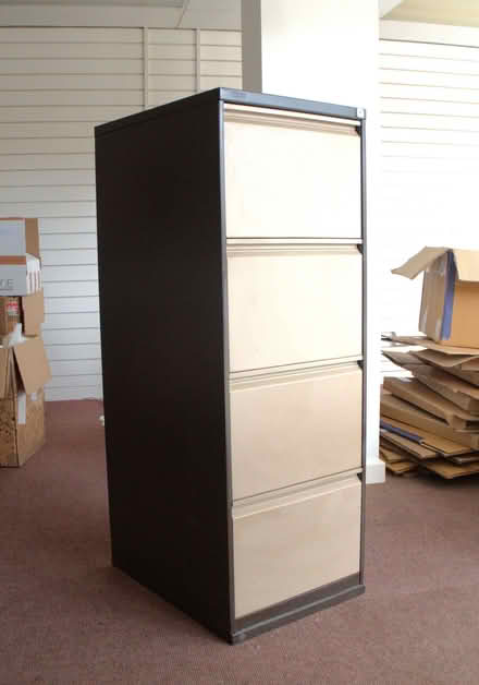 Photo of free Four drawer filing cabinet, fair condition (Burgess Hill RH15) #1