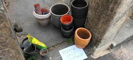 Photo of free Pots, pea netting, wreath frame etc (Bear flat) #1