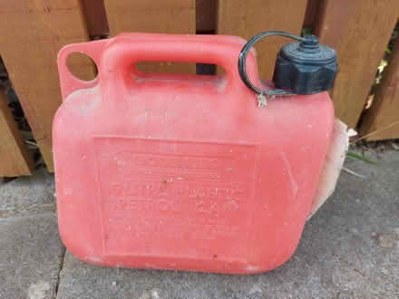 Photo of free 5 litre plastic petrol can (Carreg y Groes LL28) #3