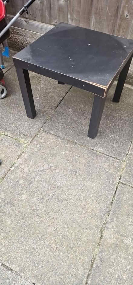 Photo of free small balck table (144 old lane leeds LS11) #1