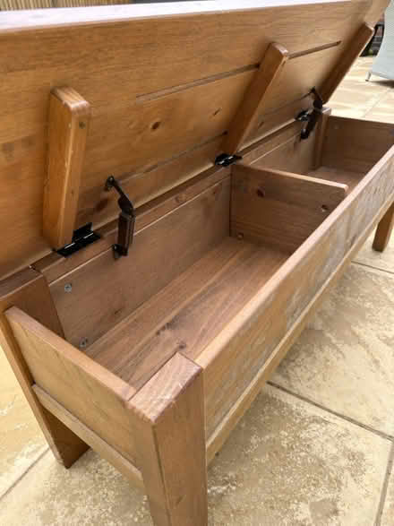 Photo of free Storage bench with hinged lid (Oakham) #2