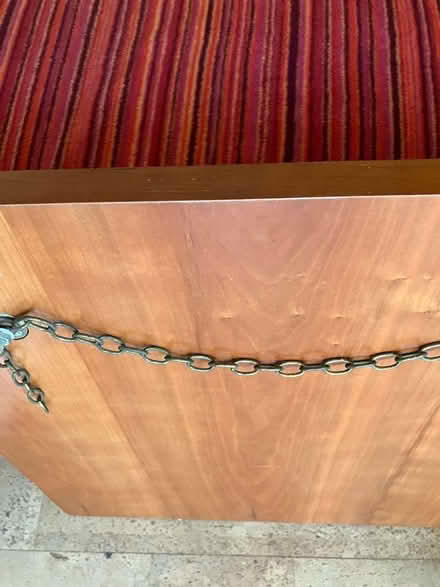 Photo of free Mirror on cherry wood back (Wargrave RG10) #2