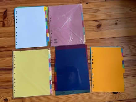 Photo of free 2 sets of A4 file dividers left (Poulner BH24) #1