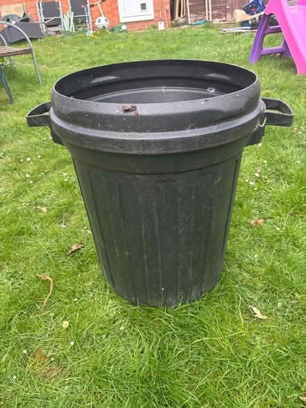 Photo of free Black cylindrical bin large (Shenley Brook End MK5) #2