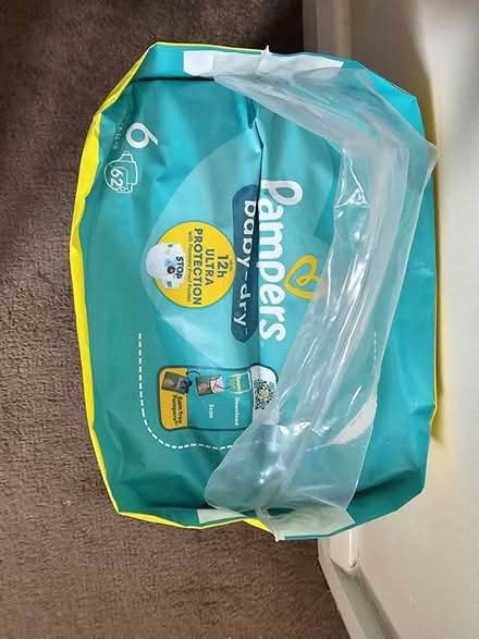 Photo of free Pampers size 6 (sealed pack of 62) (Gosport Town (PO12)) #2