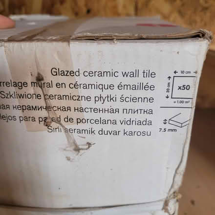 Photo of free White metro tiles approx 140 (Croxley Green WD3) #1