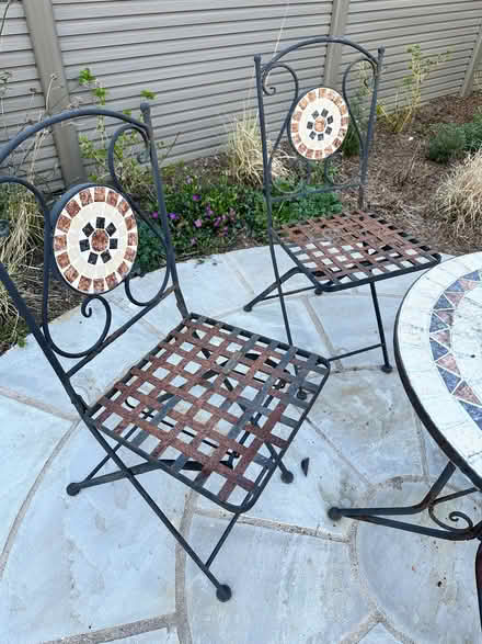 Photo of free Garden table and two chairs (Oldfield Park) #2