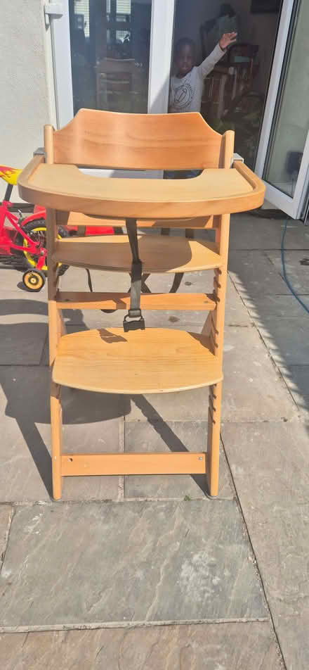 Photo of free Wooden Baby high chair (Barkingside IG2) #2