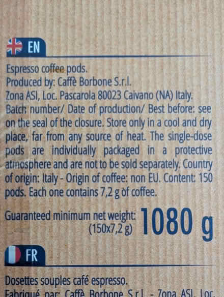 Photo of free E.S.E coffee pods (Hertford SG14) #2