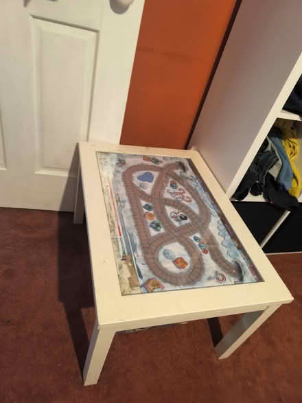 Photo of free Lil Table with detachable glasstop (BR2 Bromley bus garage) #1