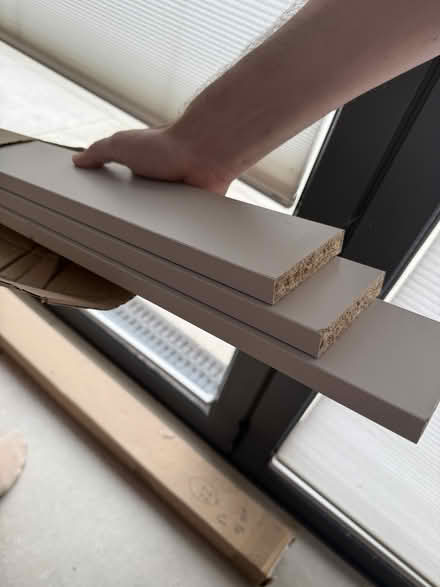 Photo of free White Veneered Chipboard Planks x6 (The Camp AL1) #1