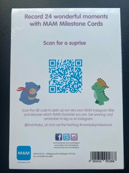 Photo of free MAM baby milestone cards (Twickenham TW2) #2