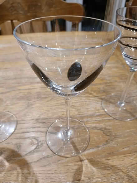 Photo of free 3 large decorative wine glasses (Shirley CR0) #3