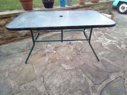 Photo of free Garden table,2 chairs and umbrella. (Burncross S35) #3