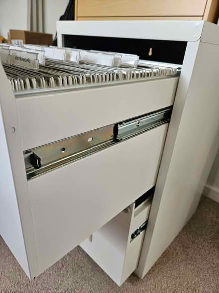Photo of free Small White Filing Cabinet (Boldmere B73) #4