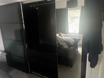 Photo of free IKEA double black wardrobe (WD3) #1