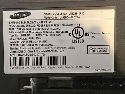Photo of free Samsung 32 inch TV (Goshen, NY) #2