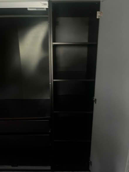 Photo of free IKEA double black wardrobe (WD3) #2