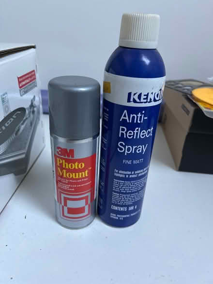 Photo of free Anti reflect spray and photo mount. (South Woodchester GL5) #1