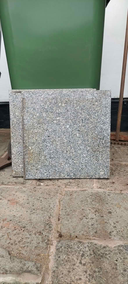 Photo of free 4 x 45cm square marble effect flags (Bramhall SK7) #1