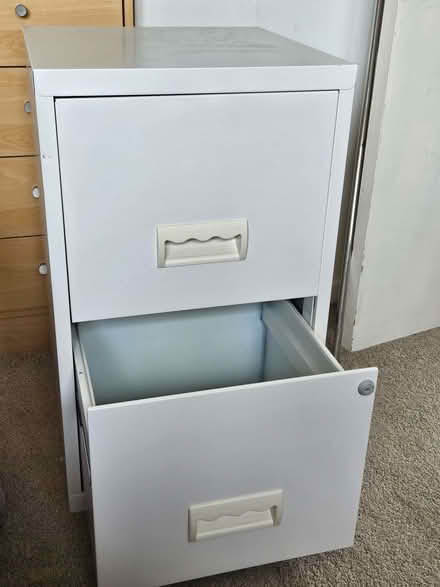 Photo of free Small White Filing Cabinet (Boldmere B73) #1