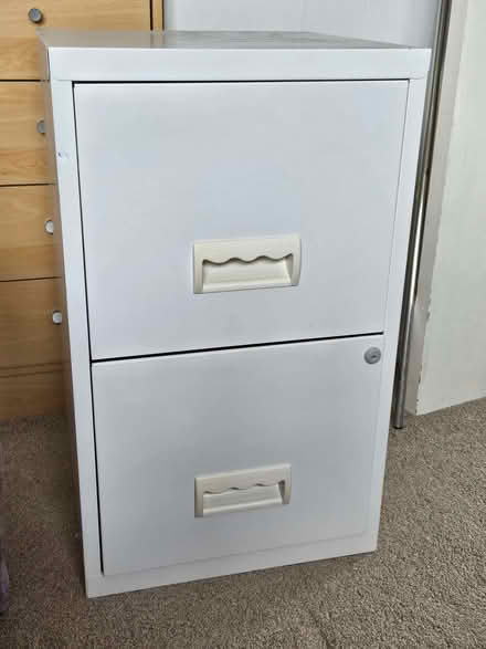 Photo of free Small White Filing Cabinet (Boldmere B73) #2
