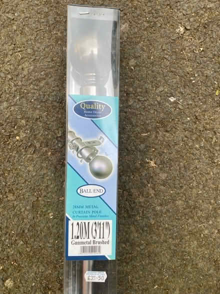 Photo of free Curtain pole (Barnard's Green WR14) #2