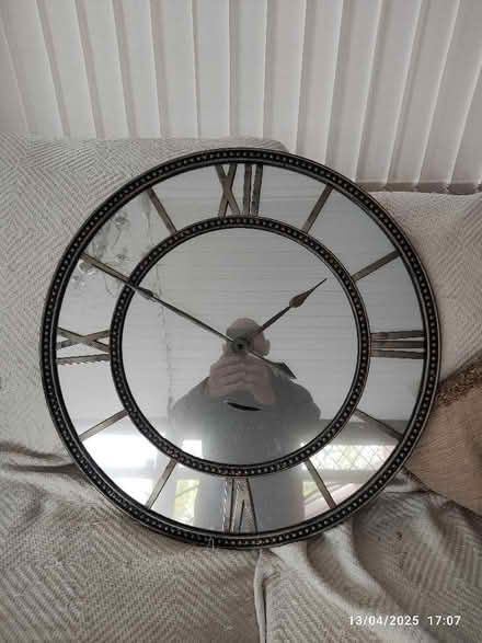 Photo of free Large mirrored clock (Great Moor SK7) #1