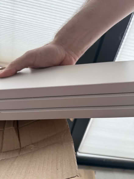 Photo of free White Veneered Chipboard Planks x6 (The Camp AL1) #2