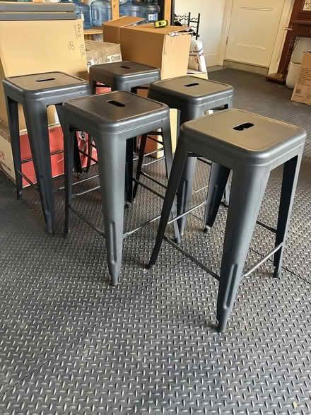 Photo of free Tolix style kitchen/bar stools (Cobham KT11) #1